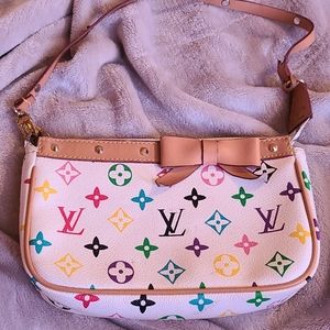 Louis vuitton studded strap small purse